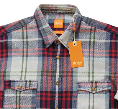 hugo boss plaid shirt