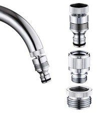 Sink Faucet Quick Connector Faucet to Garden Hose Adapter Dishwasher Washer S...