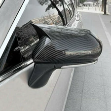 Carbon Fiber Side Mirror Cover Overlay For 2018 2019 2020 2021 2022 Toyota Camry