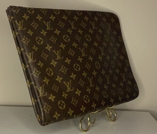 Vintage Louis Vuitton Poche documenti in tela monogramma (15" x 11") - Foto 4 di 10