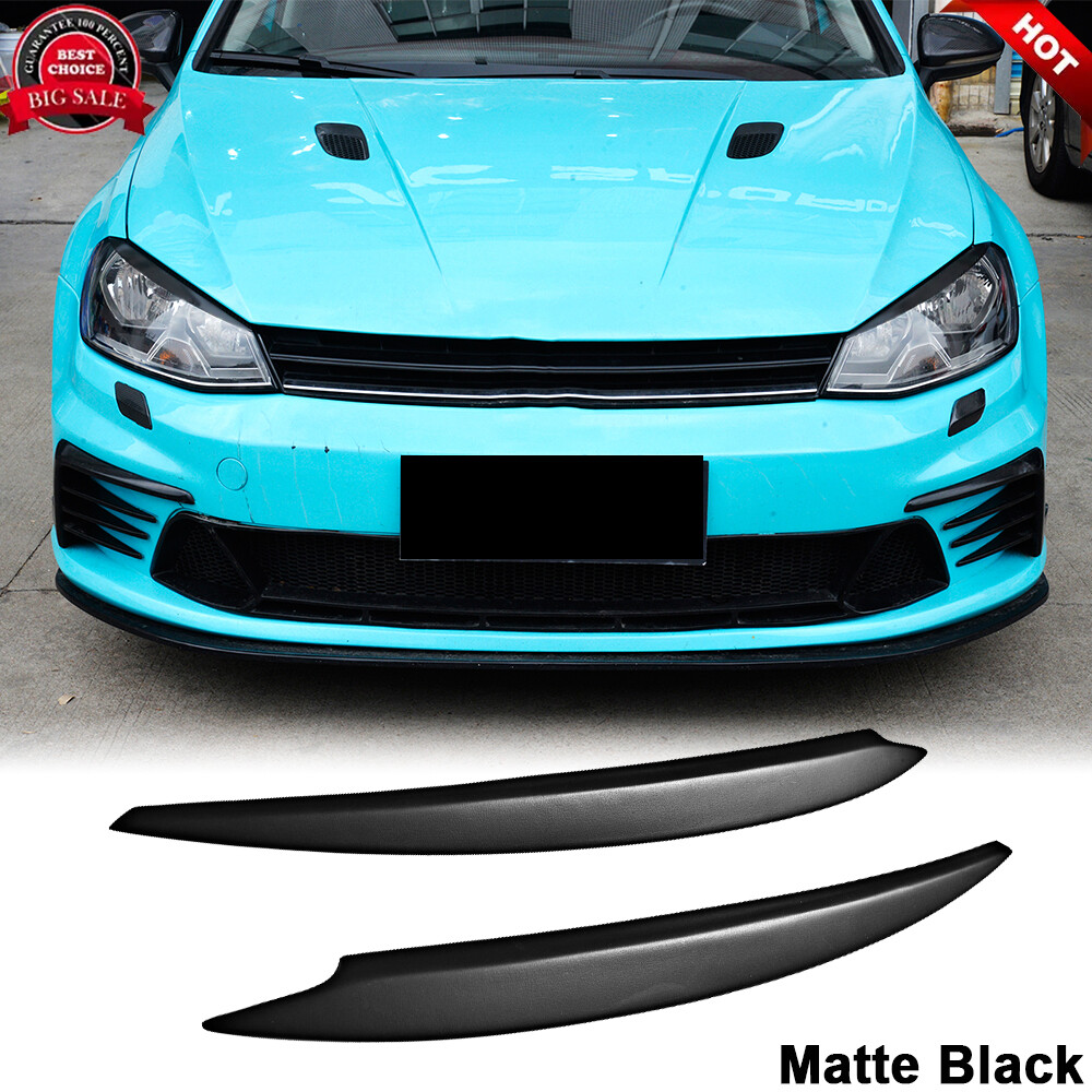 Headlight Eyebrow Eyelid Cover For VW Golf 7 VII MK7 R Line GTI R 14-19 Matte