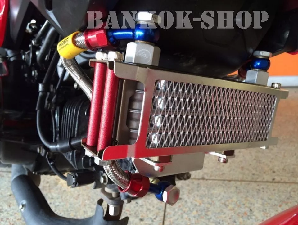 Honda grom msx125 oil cooler morin red color 2014 2015 2016 2017 2018 2019 new - Image 3 of 4