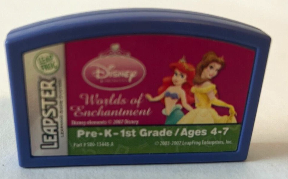 Cartucho Leapster Rana Salto Disney World of Enchantment solo edades 4-7 Foto 3 de 4