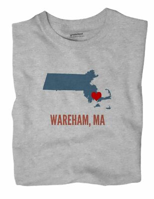 Wareham Massachusetts MA T-Shirt HEART