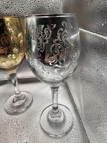 MyGift Vaso Grabado Color Navidad Copas de Vino, Juego de 4 Multicolor - Imagen 4 de 5
