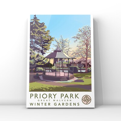 Malvern Hills Great Malvern Priory Park | Winter Gardens | Reiseposter | A5