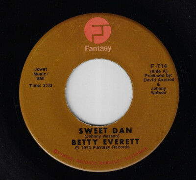 BETTY EVERETT - Sweet Dan / 70's SOUL 45 : DAVID AXELROD - JOHNNY WATSON  HEAR!