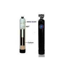 Aqua True Blue Fleck 5600 Whole House Water Filtration System + KDF 55 | 12″x 52