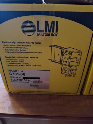 LMI Milton Roy C781-36 Metering Pump + MP-100 Micropace A/D Converter