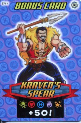 Spiderman Heroes And Villains Card #244 Kravens Spear