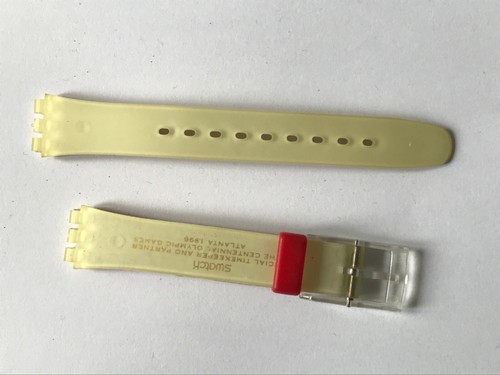 SWATCH 12mm-ALZ103 Moscow 1980 -13,5-17,5cm Armumfang-Lady-Uhren-Armband-Gold - Picture 2 of 2
