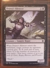Drana's Silencer - ZNR #99 MtG Common  Black Vampire Rogue - Great Condition !