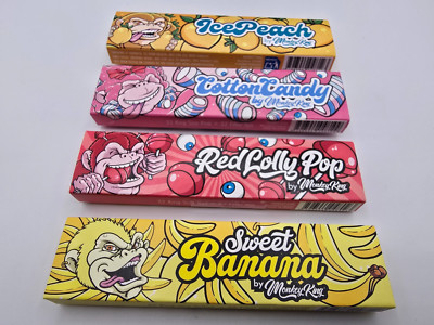 4x Monkey King Papers Kingsize Slim inkl Tips