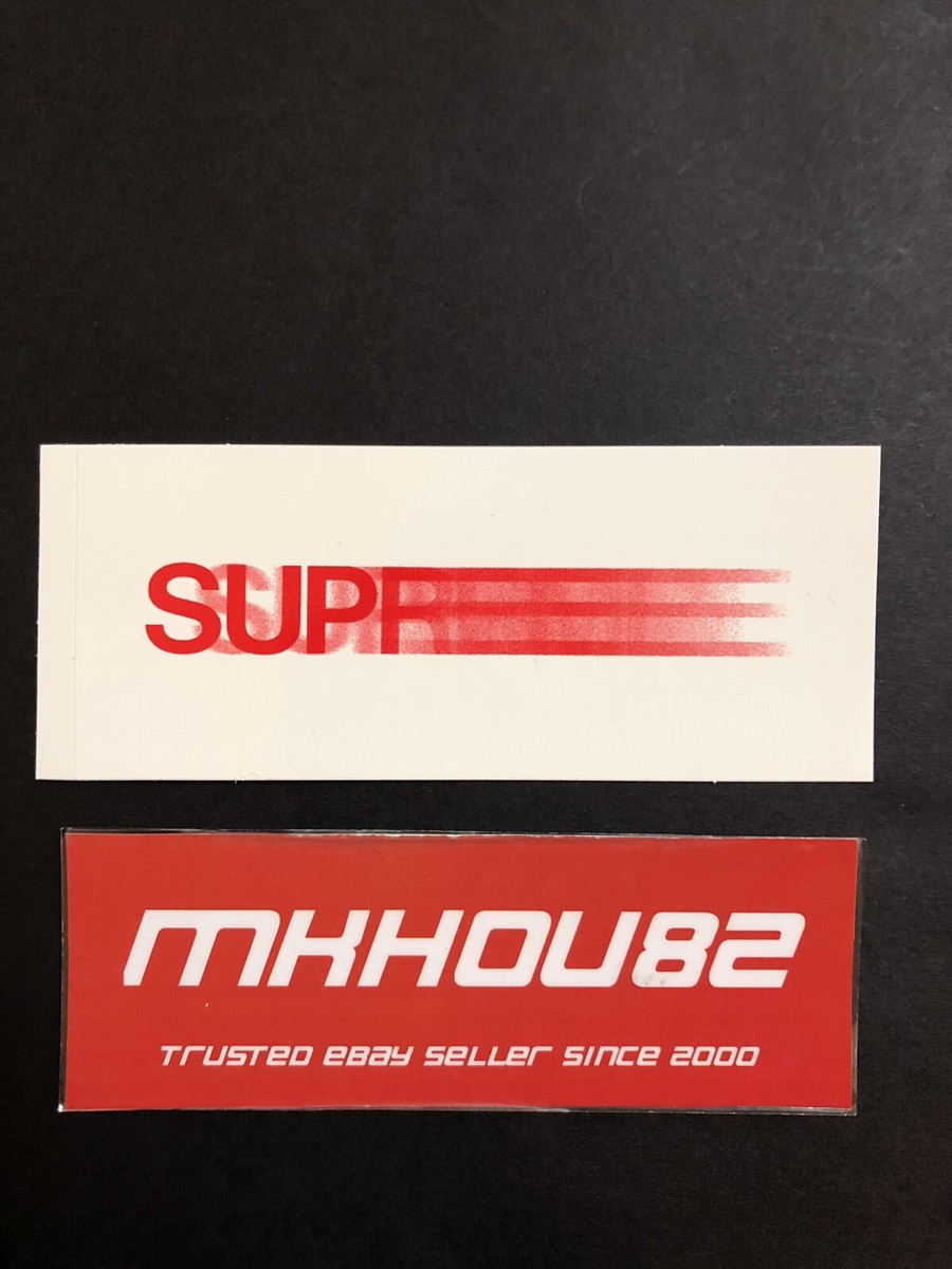 New Supreme Blur Motion Logo Complete Set Of 4 Box Stickers