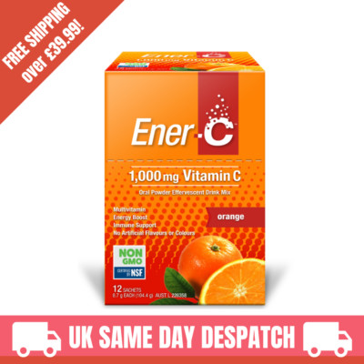 Ener-C Orange 12 Beutel Packung | 1000mg Vit C pro Beutel