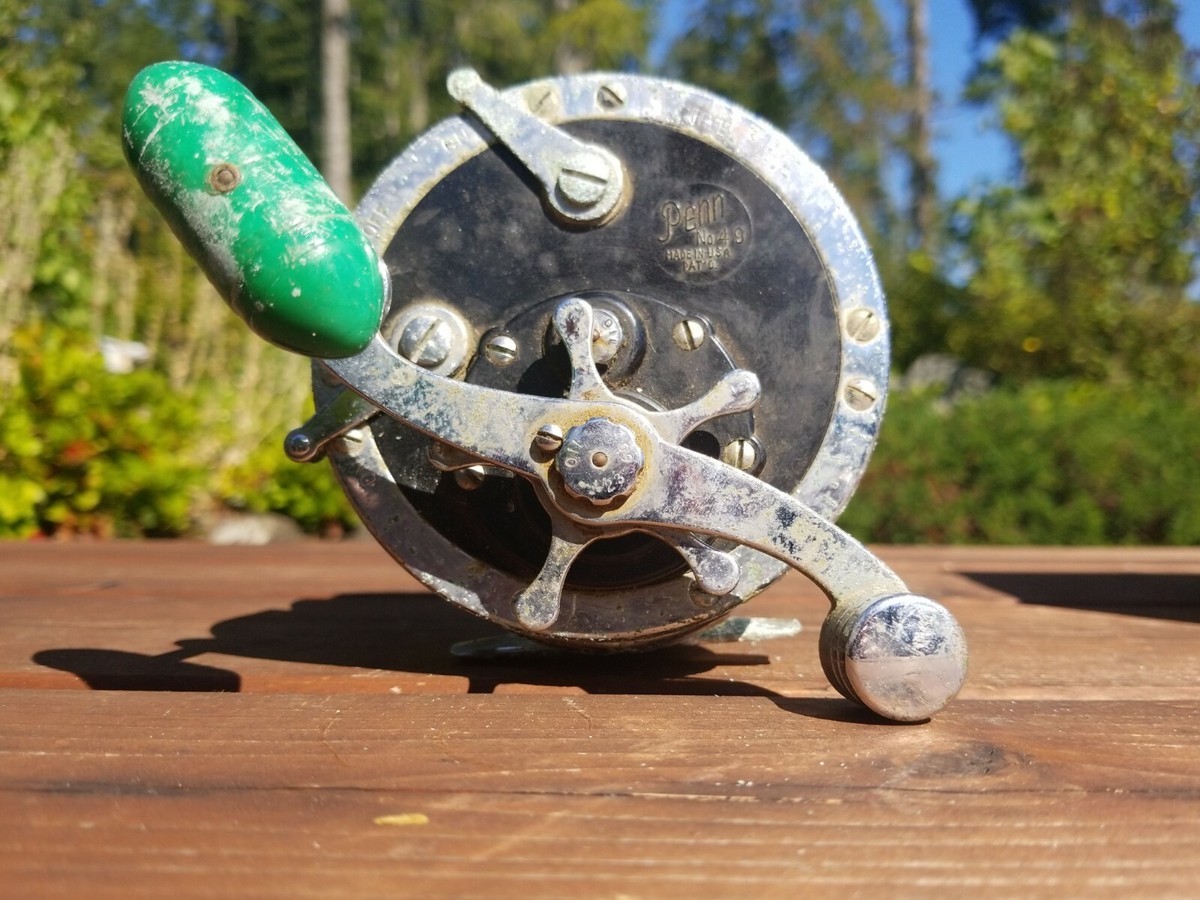 Vintage Penn 49M Super-Mariner Deep Sea Reel With Original Box | eBay