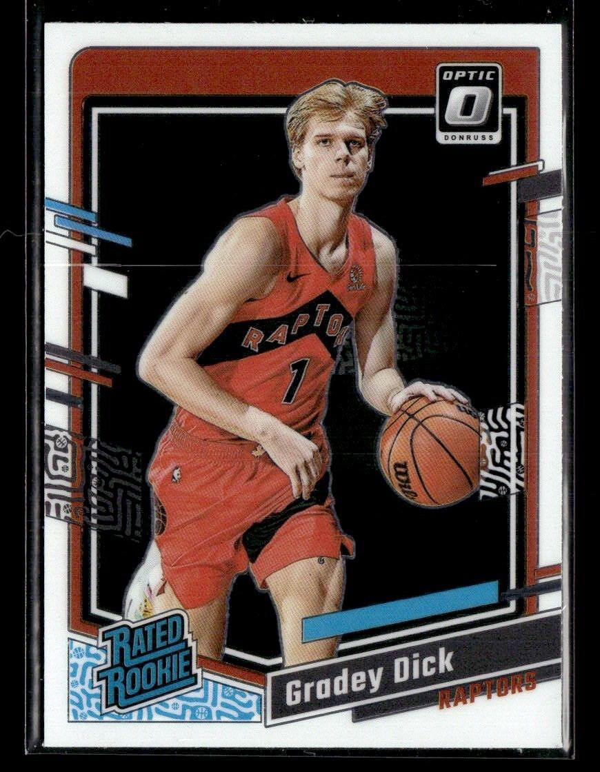 2023 Panini Donruss Optic Gradey Dick #212 Base Rated Rookie RC RR Raptors
