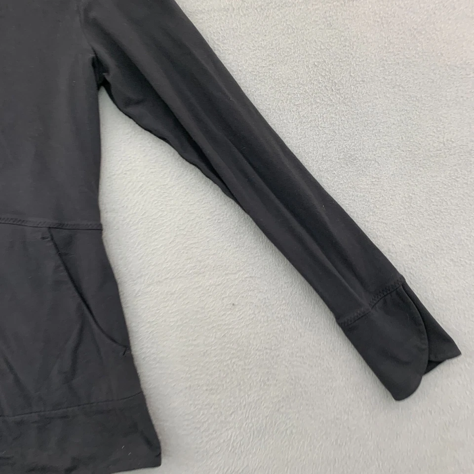 Chaqueta Lucy Mujer Pequeña Negra Cremallera Completa Manga Larga Golfista Rendimiento Yoga Top Foto 3 de 4