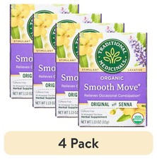 4 pack Traditional Medicinals, Organic Smooth Move, Tea Bags, 16 Ct