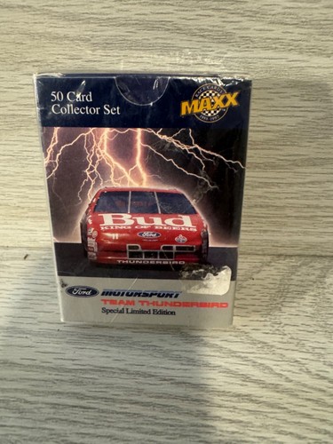 NUOVO CON SCATOLA 1992 Maxx-Ford Motorsport Team Thunderbird50 Set di carte collezionabili