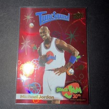 Michael Jordan Upper Deck Space Jam 30th Ann 0423/1996 #10 Fly High Red