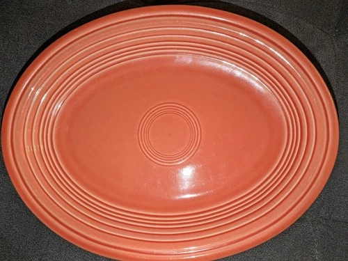 Fiestaware Persimmon Oval Serving Platter 11-1/2”