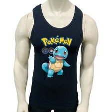 POKEMON GO SQUIRTLE PRINT MEN'S SLEEVELESS TANK TOP