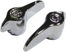 PLUMB PAK PP805-111 Chrome Plated Lever Vee Grip Faucet Handle Set