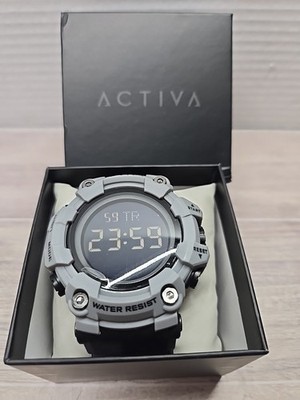 Invicta Activa Kadron X Digital Men's Gray Watch 53mm Black Band ACW1968-011 NWT
