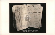 Nevada City, California CA National Hotel Register Original Vintage RPPC