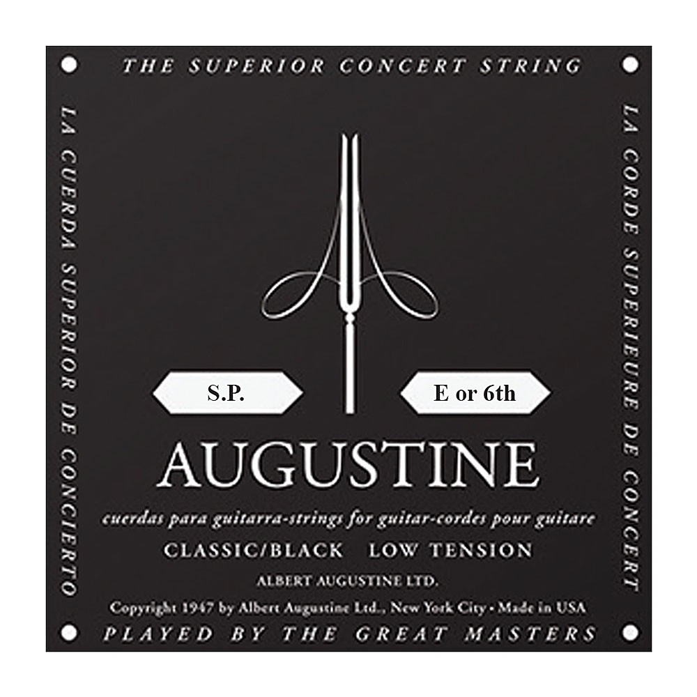 Augustine Black Label Classic Light Tension Single Strings (6th/Low E String)