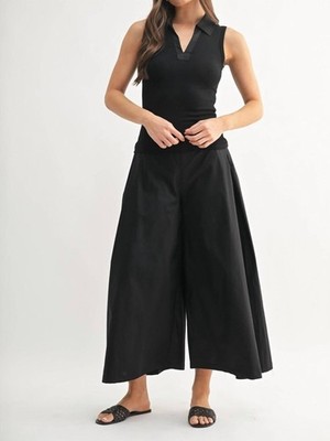 Mono B Summer Breeze Wide Leg Pants Size L
