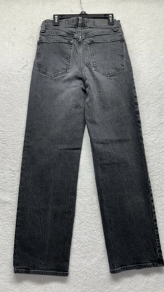 Jeans Madewell Feminino Tamanho 26 Cinza The Perfect Vintage Perna Larga (T8) - Imagem 4 de 4
