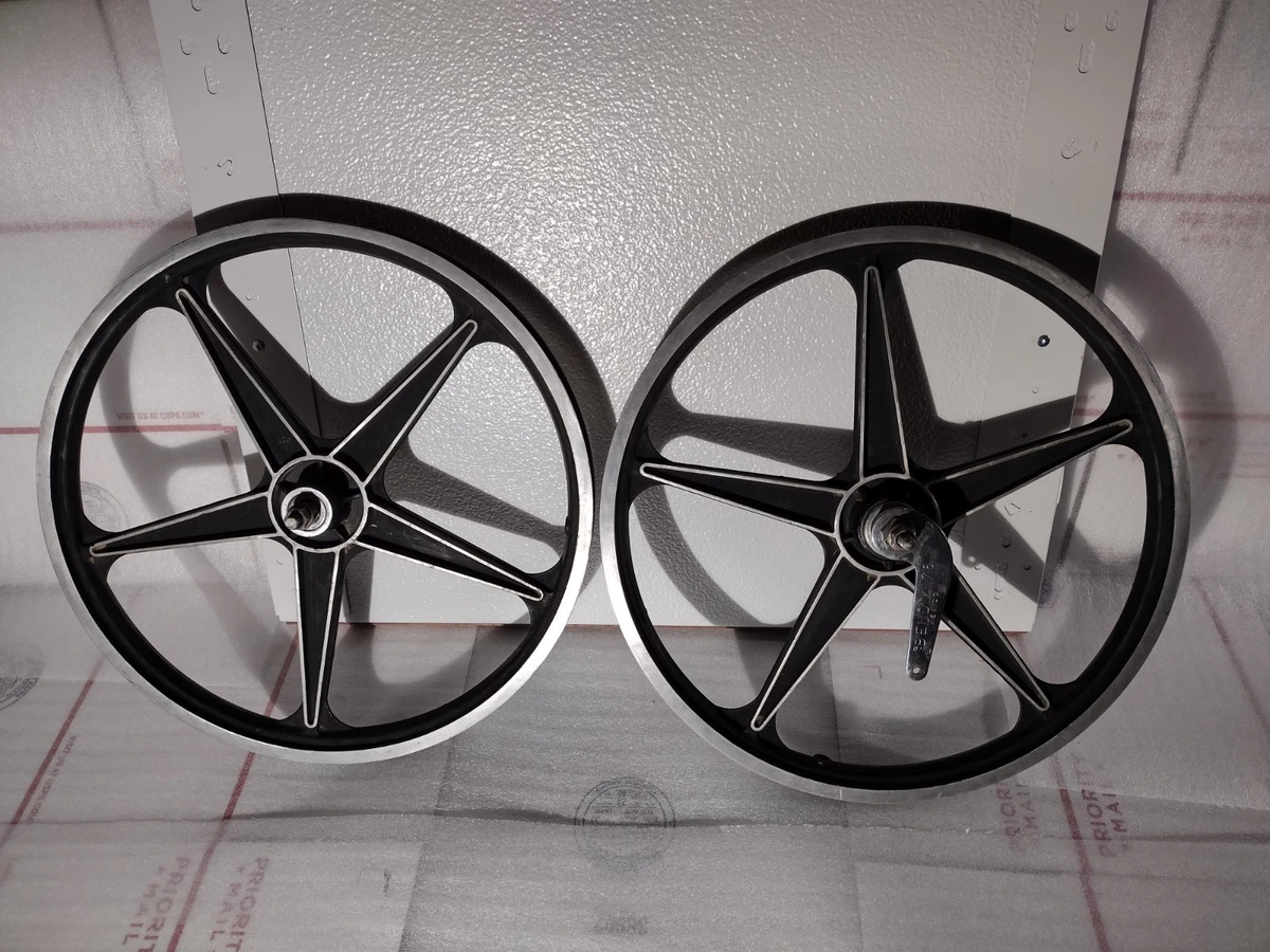 BMX Bike-Old School Black Wheels & Wheelset Vintage Bike Parts for
