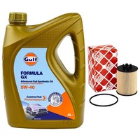 MotoröL Set Gulf Formula GX 5W-40 4 Liter + ÖLfilter FüR Opel Corsa B Astra G