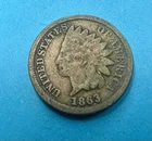 1863 Indian Head Cent Copper-Nickel Philadelphia Civil War-Era US Coin