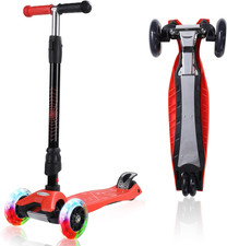 3 Wheel Scooter for Kids Ages 6-12,Kids Scooter with Light up Wheels, Sturdy Dec