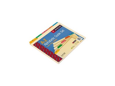 Smead 50180 Recycled Top Tab File Guides, Alpha, 1/5 Tab, Manila/Poly, Letter, 2
