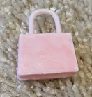 VTG Barbie doll purse handbag bag handle pink fashion accessory VGUC