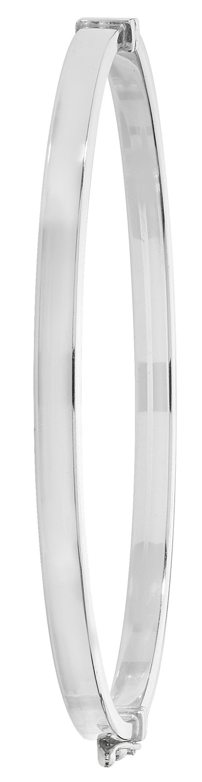 Jonc à charnière femme argent 925 massif - Bracelet rigide 4mm 7g tendance chic