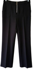 Pantaloni chino elasticizzati eleganti da donna neri Therapy taglia 10 (38)
