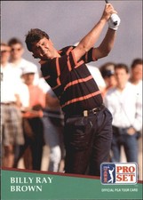 1991 Pro Set #157 Billy Ray Brown - GOLF