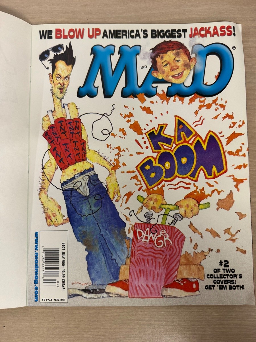MAD Magazine July 2001 #407 Jackass Johnny Knoxville Parody MAD | eBay