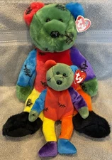 Ty Beanie Buddy Frankenteddy 14" Halloween Bear Exclusive to Ty Store