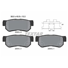 Satz Bremsbeläge Bremsklötze hinten für Hyundai Elantra 4 HD Getz TB | 276830