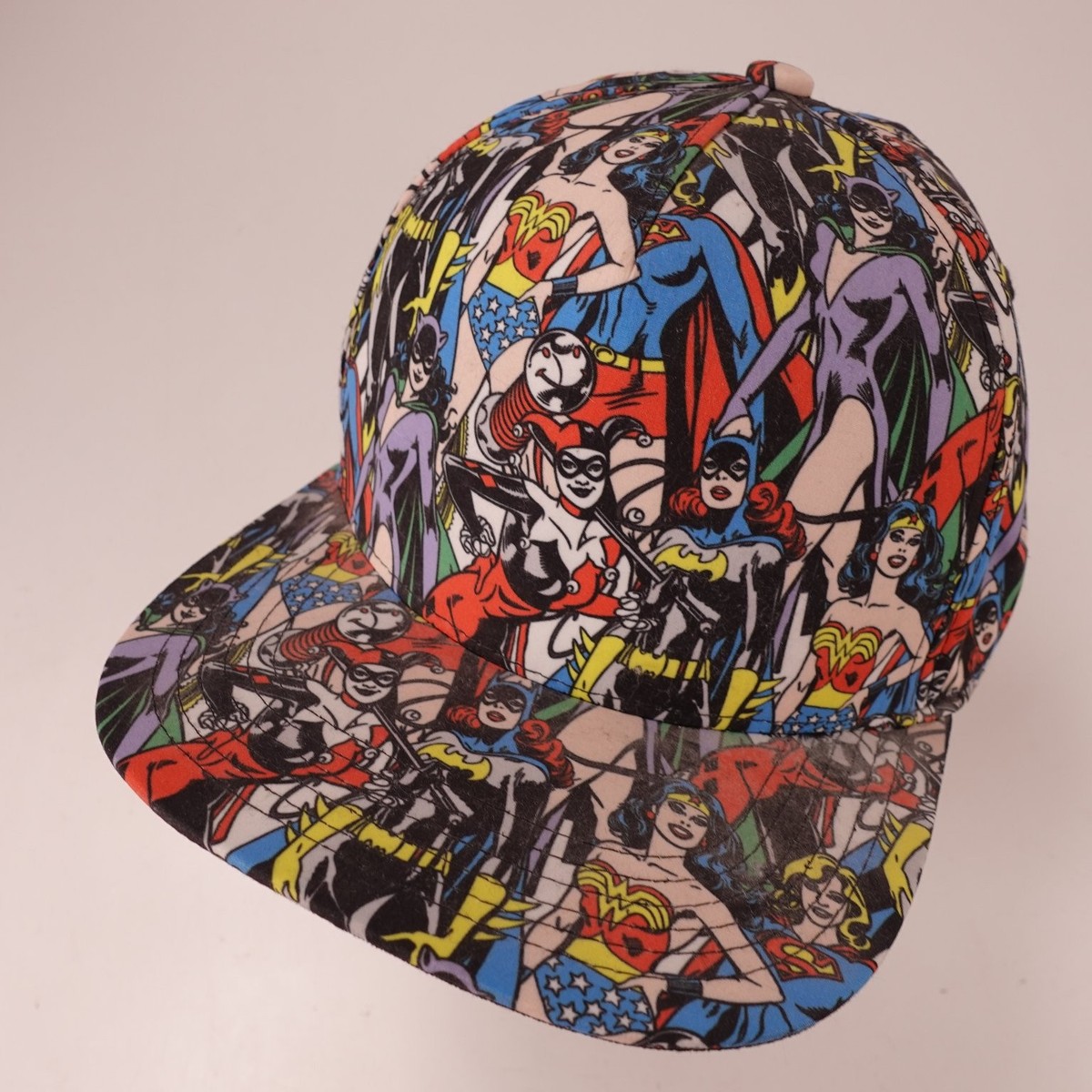 DC Comics Snapback Hat Men's Adjustable Superhero Colorful All