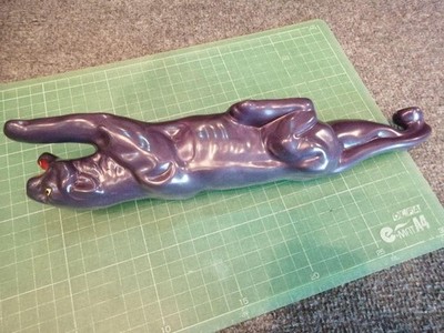 Vintage Purple Panther Ceramic Figurine Japan | eBay
