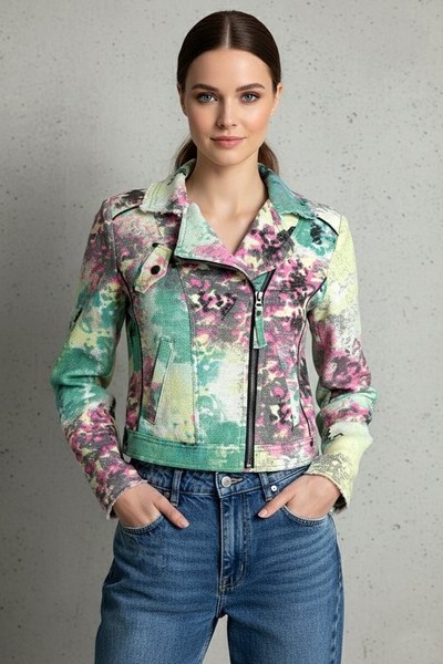 Women Dept Jacket Multicolor Cotton S