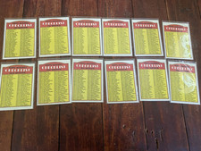 1972 Topps Baseball Unmarked Checklist Lot (12)