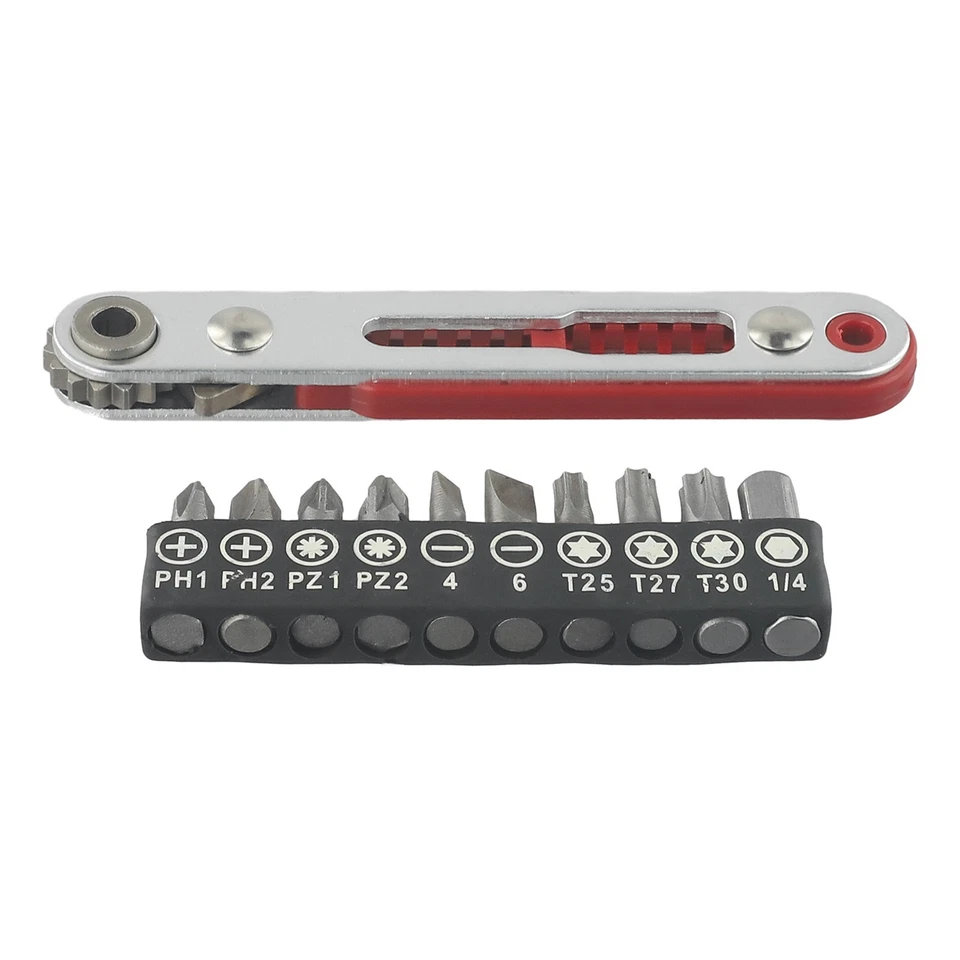 Ratchet Wrench Tool Bit Set Chrome Vanadium Steel Mini Screwdriver Bit - Image 2 of 4